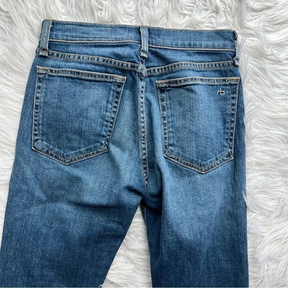 Rag & Bone 10” Dre Boyfriend Jeans Bainbridge Denim Women’s Casual 25 - Picture 11 of 12